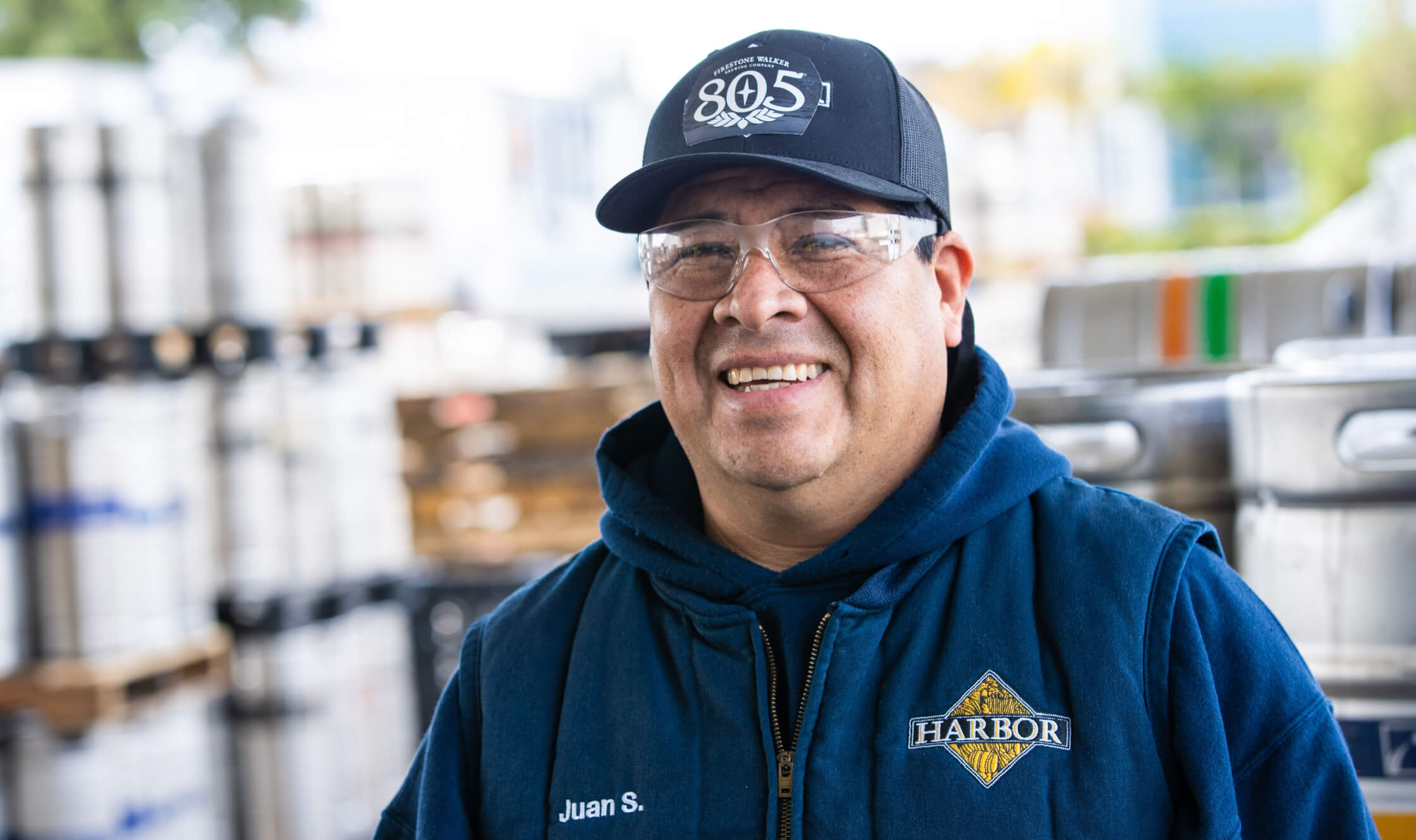 Reyes Beer Division employee smiling