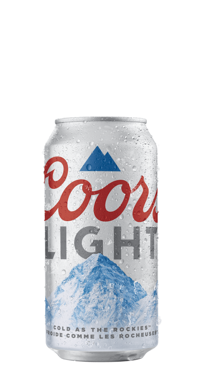 Picture of branded Coors Light beverage