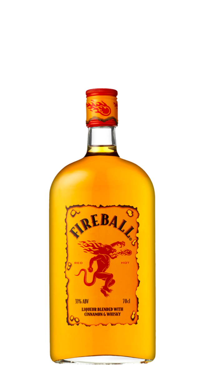 Picture of branded Fireball beverage