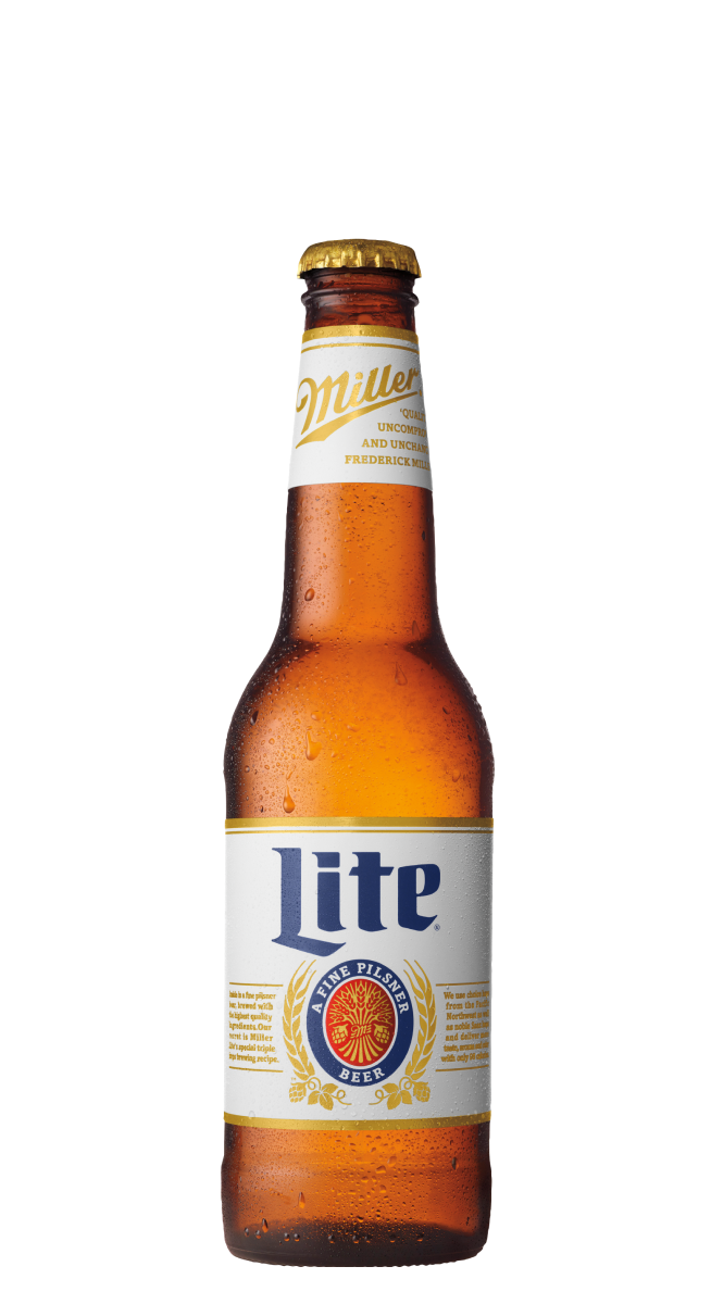 Picture of branded Miller Lite beverage